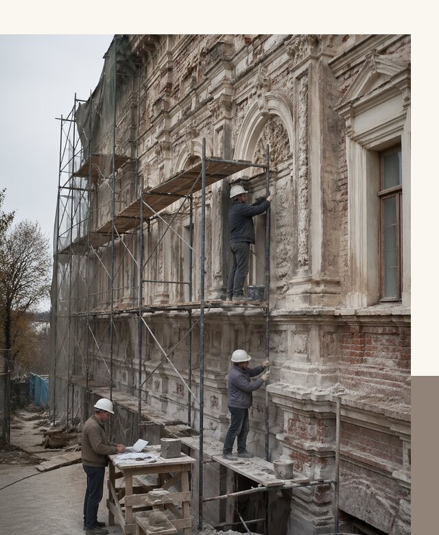 Реставрация объектов культурного наследия под ключ в Тольятти