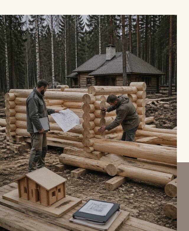 Проектирование и строительство домов из бревна в Тольятти
